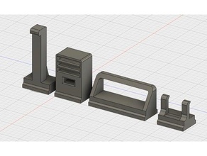zusätzliche Module ultimative modulare Werkzeug-Halter rack 3d Drucker Zubehör 3d-Druck-tools tools Werkzeughalter tool 3d print model - Mito3D