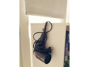 hanger hair dryer bathroom 3d print model - Mito3D