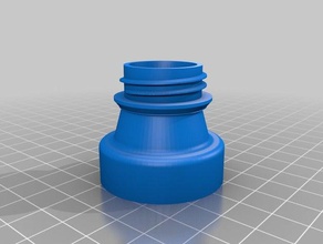 bocca larga bottiglia di olio standard adattatore filettato automotive 3d print model - Mito3D
