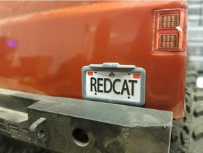 everest gen7 license plate frame r c vehicles redcat 3d print model - Mito3D