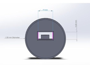 tp4056 holder 25mm diameter 3d printers printing 3d print model - Mito3D