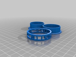 my customized rotating text bracelet - milena bracelets 3d print model - Mito3D
