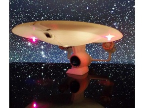 sıfır yerçekimi uzaktan kumanda yıldız gemisi modi çalışıyor kurumsal starship 3d print model - Mito3D