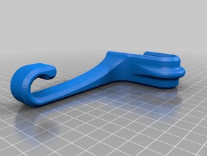 headrest hook organization 3d print model - Mito3D