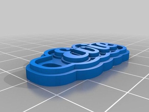 evie Schlüsselbund Schlüsselanhänger kundengebundene 3d print model - Mito3D