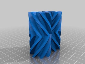 la mia su misura completamente twisted ingranaggi parametrico matematica arte 3d print model - Mito3D