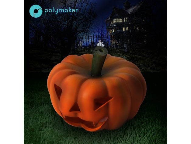pumpkin accessories costume green halloween october orange polymaker polysher polysmooth scary 3D print model - Mito3D