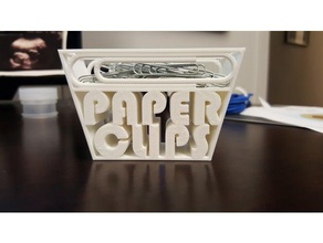 paperclip holder office desk desktop organizer supplies 3d print model - Mito3D