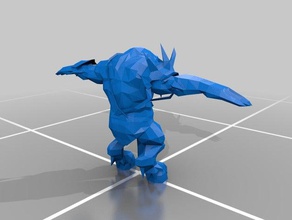 everquest Minotaurus hanvar video-Spiele 3d print model - Mito3D