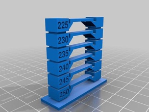 petg temp torre - 250c-225c A impressão 3d de testes personalizado 3d print model - Mito3D