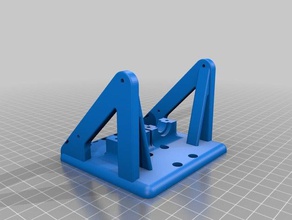 wip dual customisable e3dv6 mount anet a8 bowden 3d printer parts hotend carriage extruder extrusion e3d v6 3d print model - Mito3D