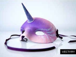 halloween unicorn mask costume cosplay costumechallenge my little pony prop vectary 3d print model - Mito3D