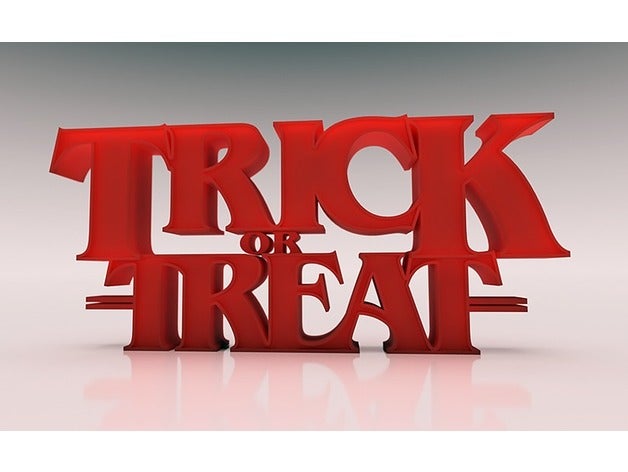 straniero trucco trattare le cose segni e loghi 1980 Logo 3d benguiat arredamento la decorazione di halloween il logo più strane trattamento trick-or-treat tipografia parola arte 3D print model - Mito3D