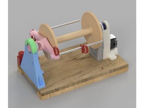 electric spinning wheel machine tools wool yarn 3d print model - Mito3D