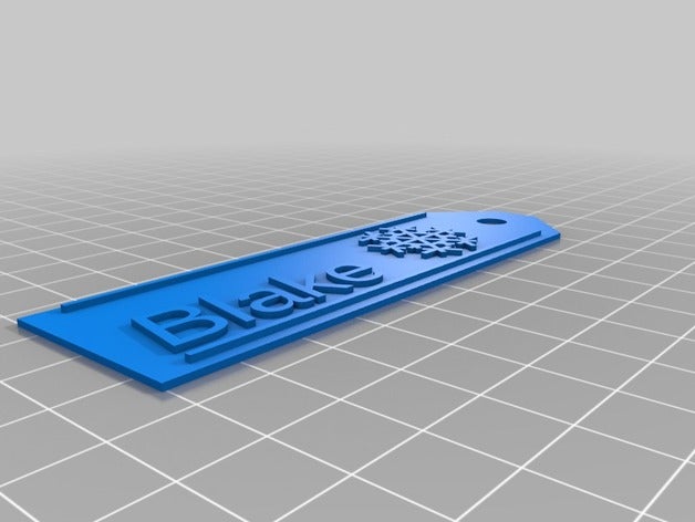 blake etiqueta de regalo signos y logotipos personalizado 3D print model - Mito3D