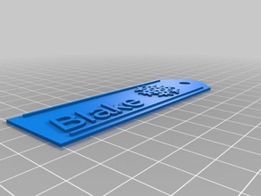 blake etiqueta de regalo signos y logotipos personalizado 3d print model - Mito3D