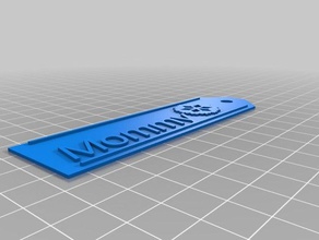 mommy gift tag signs & logos customized 3d print model - Mito3D