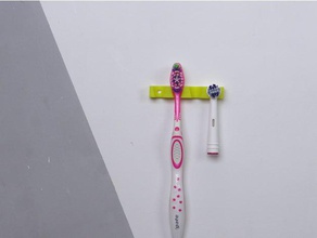 semplice spazzolino da denti titolare - utile stampe 3d 1 bagno accessori per il stand la stampa in cose utili 3d print model - Mito3D