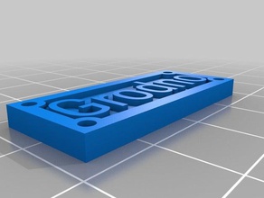 my customized single line customised railway signs hobby 3d print model - Mito3D