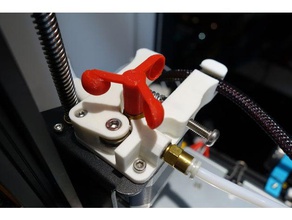 cr-10 flexible filament extruder bracket adjustable spring tension 3d printer accessories 3d print model - Mito3D
