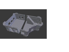 modular scifi fan remix 28mm escala de preparar la impresión juegos y juguetes 15mm arquitectura boardgame mesa edificio los edificios fantasía wargame wargames wargaming 3d print model - Mito3D
