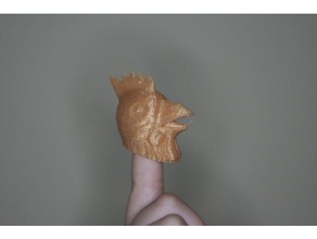 fingerspop poulet gadget bricoloup di pollo 3d print model - Mito3D