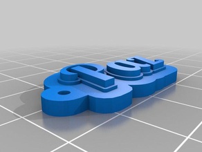 paz llaveros personalizado 3d print model - Mito3D
