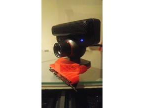 ps3 eye cam mount foldback binder clips 3d printer accessories camera clip playstation 3 3d print model - Mito3D