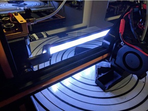 bar cr-10 led 3d yazıcı aksesuarları difüzör ışık 3d print model - Mito3D