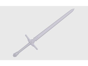 knights broadsword -breath wild props cosplay prop weapon legend zelda sword thelegendofzelda 3d print model - Mito3D