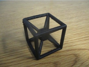 tesseract matemática 3d print model - Mito3D