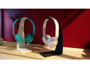 headphone stand v2 music cafe create custom gaming 3d print model - Mito3D