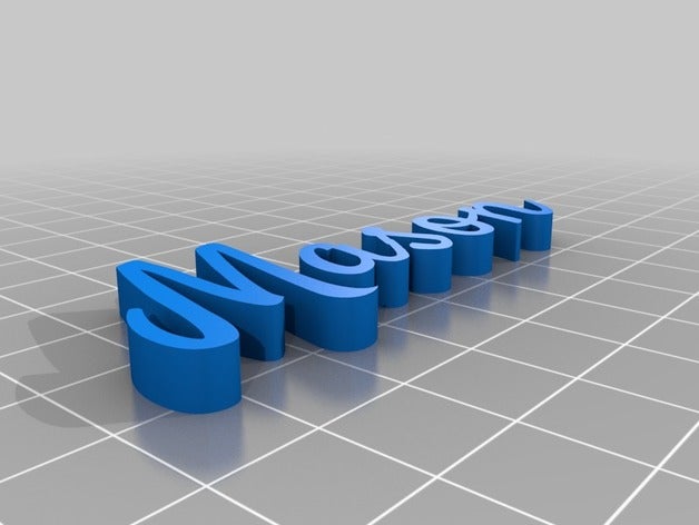 my customized text 3D print model - Mito3D