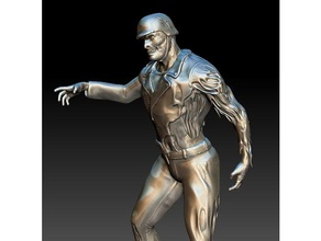 zombie motard les créatures 3d print model - Mito3D