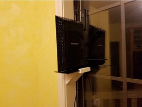 netgear wifi extender wall mount computer wifi-mount 3d print model - Mito3D