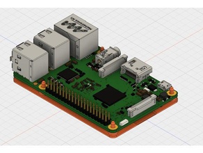 raspberry pi 3 screwless mount electronics case 3d print model - Mito3D