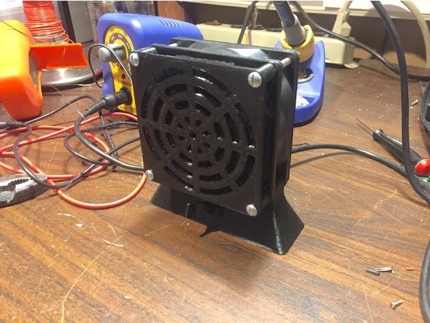 solda fume extractor ventoinha de 92mm eletrônica extrator fumos filtro fumo ajuda ferro ferramenta 3D print model - Mito3D