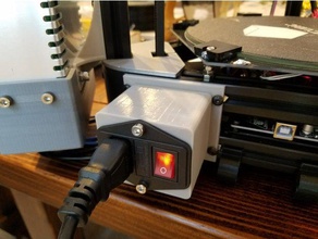 anycubic kossel c14 power switch box 3d printer parts 2020 mini 3d print model - Mito3D