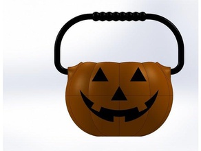 small pumpkin pail hobby halloween 3d print model - Mito3D