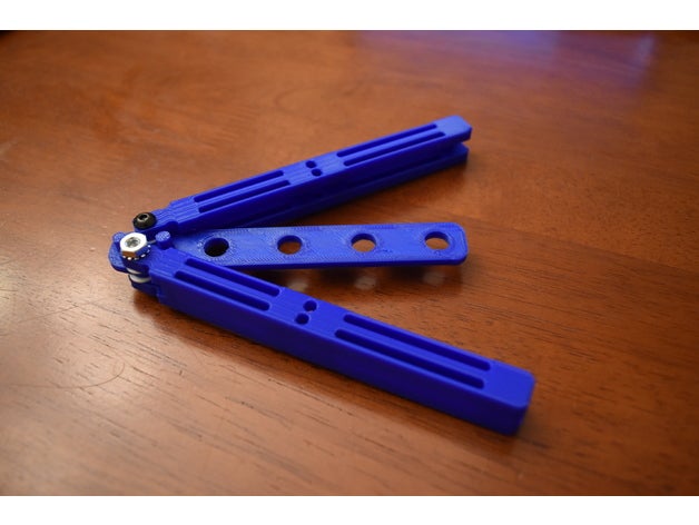 aktualisiert butterfly Messer trainer Spielzeug & Spiele balisong Schmetterling butterfly-Messer 3D print model - Mito3D