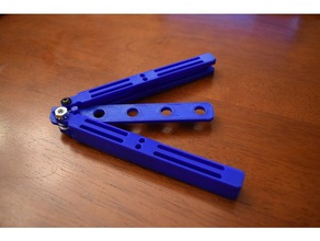 updated butterfly knife trainer toys & games balisong 3d print model - Mito3D