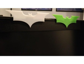 batman webcam kapak bilgisayar logosu sembolü 3d print model - Mito3D