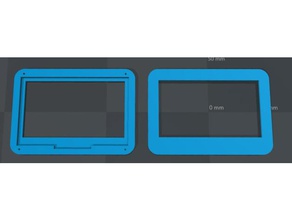 waveshare 43 schermo del caso l'elettronica palmare dispositivo di gioco portatile sistema retropie touchscreen 3d print model - Mito3D