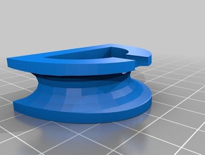 simple adaptador titular auriculares el auricular caso de botón 3d print model - Mito3D