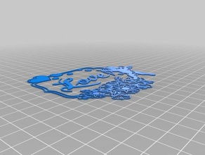 cupido cadre panneau de particulesle scrapbooking L'impression 3d 3d print model - Mito3D