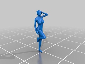 nude model standing sculptures 3d print model - Mito3D