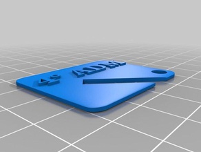porta chave keychains 3d print model - Mito3D