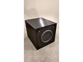 micro-sub enclosure tang band w3-2108 music speaker speakers 3d print model - Mito3D