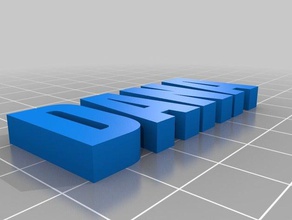 Dund - anton-schriftart kundengebundene 3d print model - Mito3D