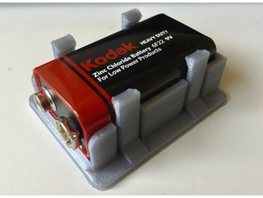 pp3 9v battery holder electronics 3d print model - Mito3D